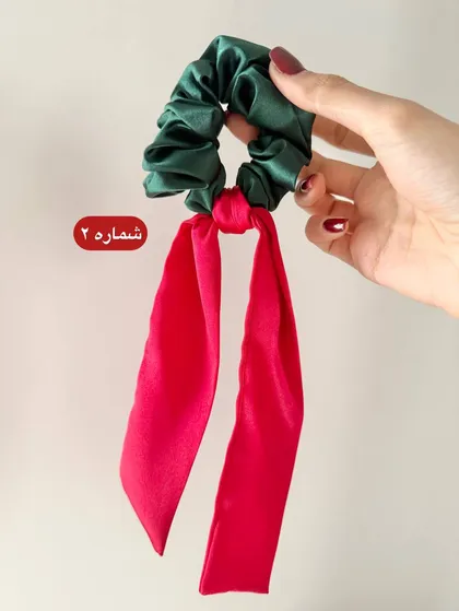 اسکرانچی ساتن آویزدار با تم یلدا
