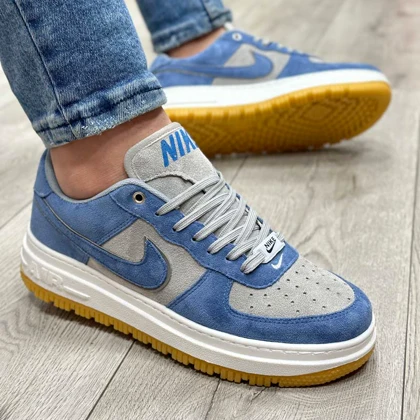 کفش کتانی اسپرت مردانه رنگ آبی مدل نایک NIKE AIR FORCE