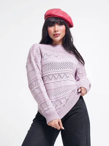 پلیور بافت مدل زنبوری