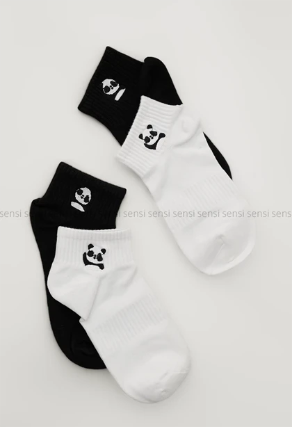 جوراب پاندا مچی پنبه کد1004982