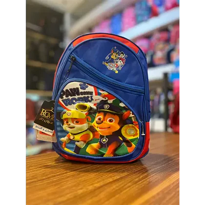 کوله پشتی مدرسه طرح دار چند زیپ(پیش دبستانی)