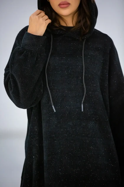 پالتو بیسکوییتی کلاهدار بلند