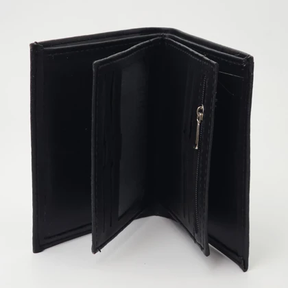 کیف پول مردانه جیبی چرم صنعتی (فوم) دور دوخت طرح چرم تک Charmtak کد 18208س