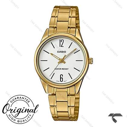 ساعت کاسیو زنانه LTP-V005G-7B طلایی اورجینال Casio-10323-L