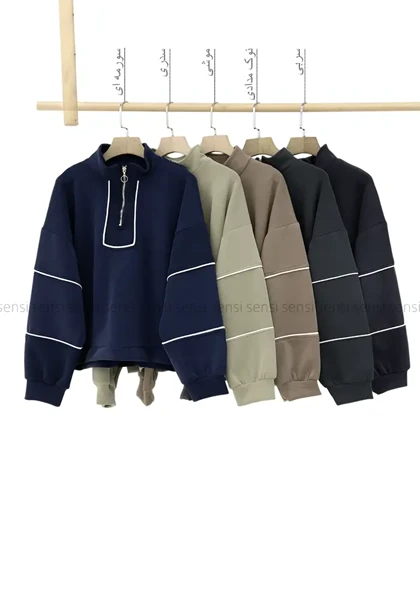 دورس نیم زیپ مغزی دوزی کد1004441