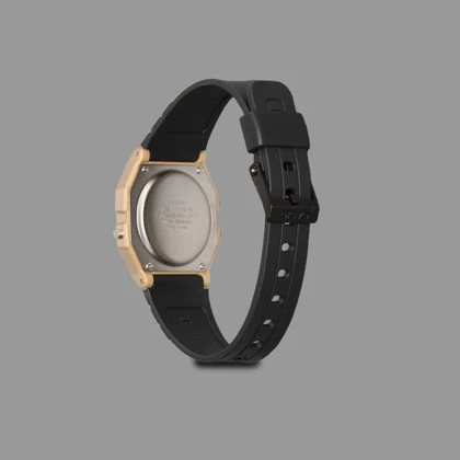 ساعت کاسیو یونیسکس مشکی طلایی Casio F91-W Unisex Black Gold