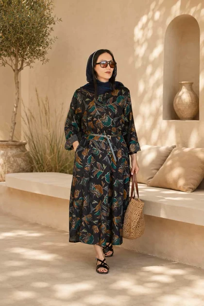 پیراهن باتیک هندی گل‌دار راحیل