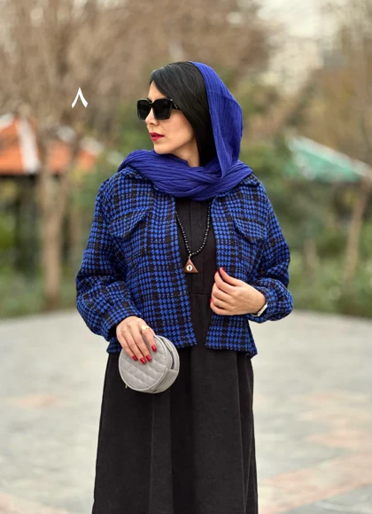 ست پیراهن مانتویی و کت شانل آلا