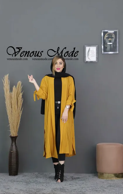 مانتو کراش آستین بنددار
