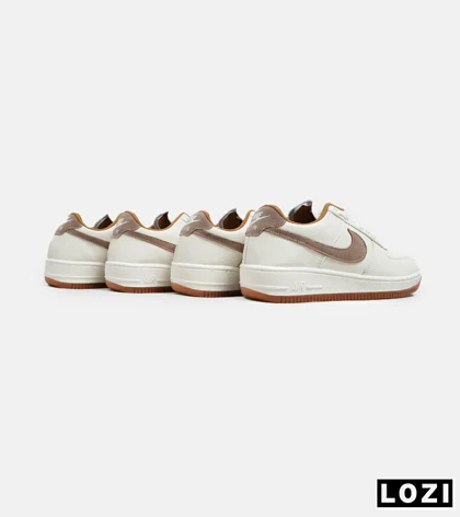 کفش مردانه و زنانه سفید قهوه ای NIKE AIR FORCE