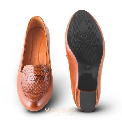ست کیف و کفش زنانه چرم یلسان مدل هیوار کد 915-KELARA-MRV