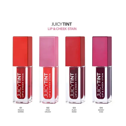 تینت لب گلدن رز, مدل Juicy Tint Lip & Cheek Stain رنگ Pink Crush شماره 02 – 5.2 میلی‌لیتر