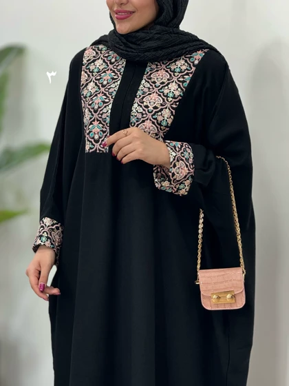 عبای بلند سوزندوزی نفیس