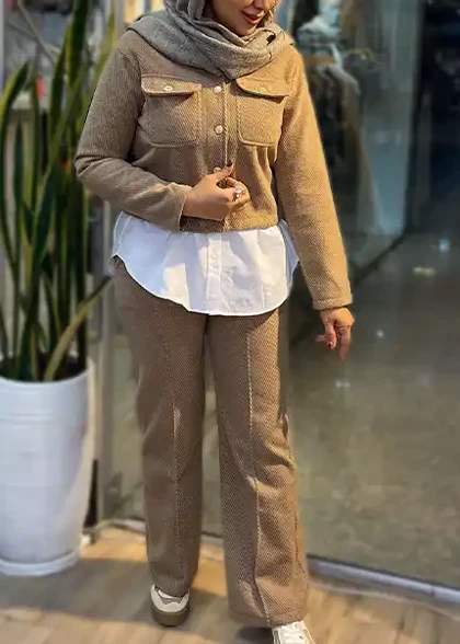 ست کراپ شلوار