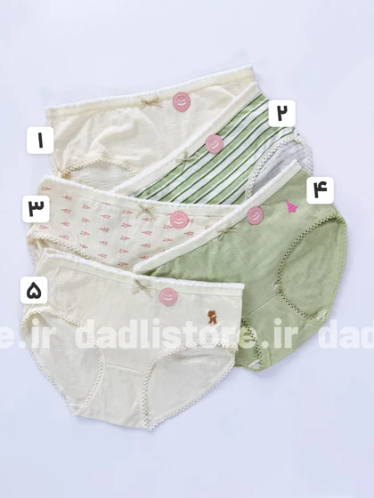 شورت اسلیپ نخ پنبه عروسکی طرح گل