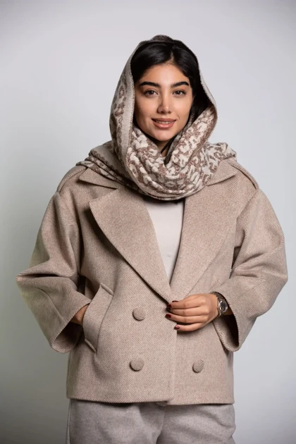 کت زنانه فوتر کجراه 4 دکمه نما