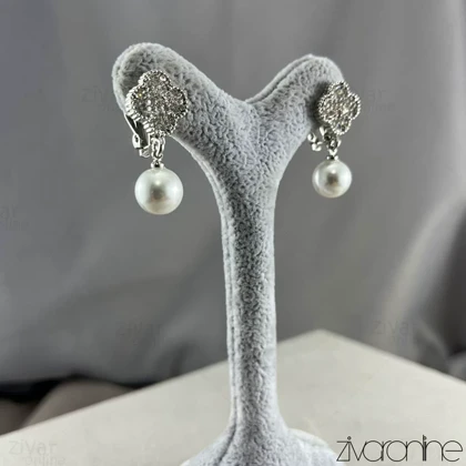 گوشواره زنانه YSX ونکیف نگین‌دار مرواریدی 20378