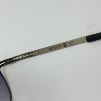 عینک آفتابی آیس برلین اصلی فوق سبک مشکی فریم نقره ای آنتی رفلکس با پک کامل عدسی زایس ICE BERLIN IC 21