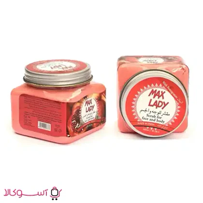 اسکراب لایه بردار مکس لیدی مدل pomegranate حجم 300 میل