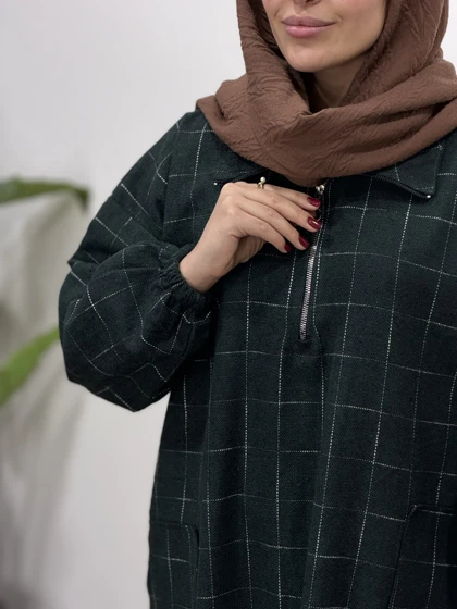 کفتان پشمی جلو زیپ(ایراد دار)