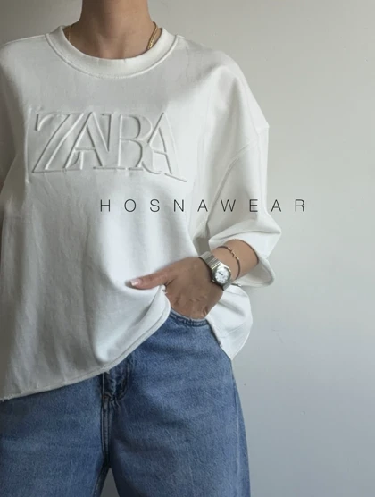 تیشرت باکسی ZARA