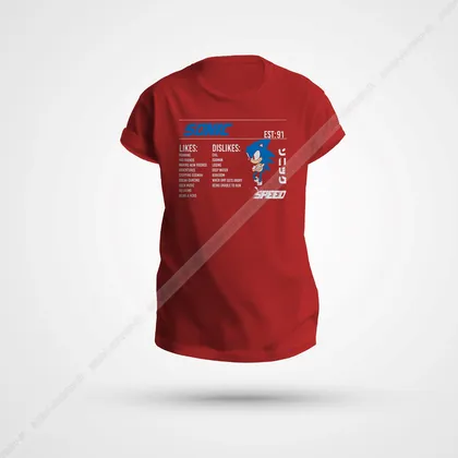 تیشرت طرح Sonic