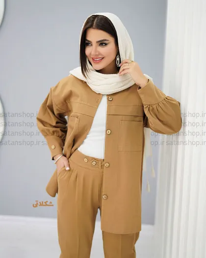 مانتو و شلوار راحیل کد: 1138