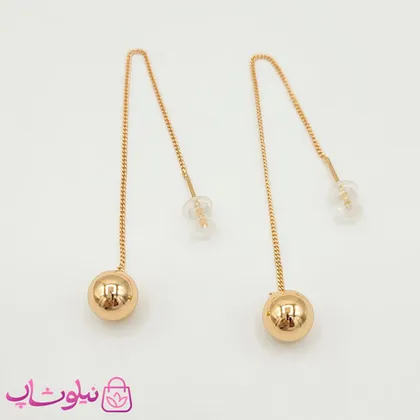 گوشواره بخیه ای ژوپینگ مدل توپی