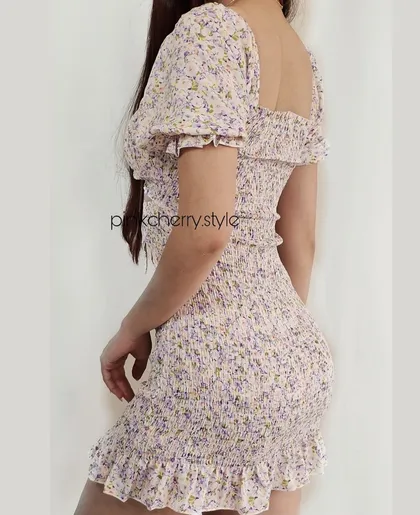 پیراهن کش دوزی گل‌دار شین🌸
