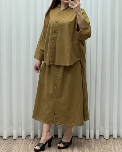 شمیز و دامن لینن روسی 7444