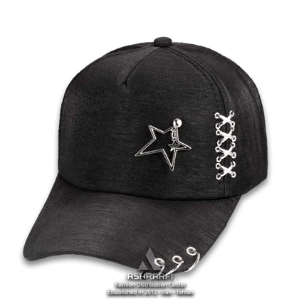 کلاه پیرسینگ ستاره دار Baseball Cap HA74