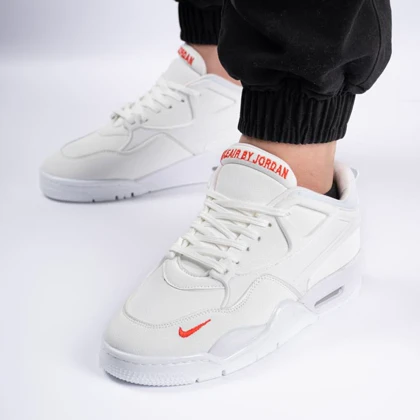 کفش کتانی اسپرت ساق‌دار مردانه رنگ سفید مدل نایک NIKE Jordan 4