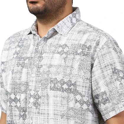 پیراهن آستین کوتاه کنفی مردانه مدل 6111116