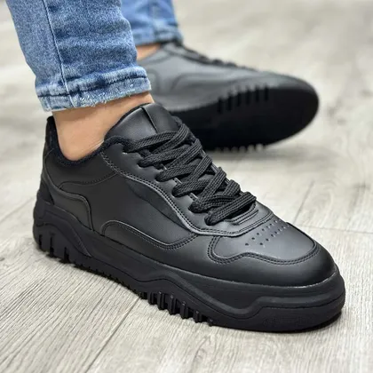 کفش برشکا مردانه مشکی bershka