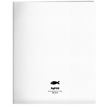کلاسور پاپکو Papco مدل Ring Binder 4-Ring بلک اند وایت سایز A4