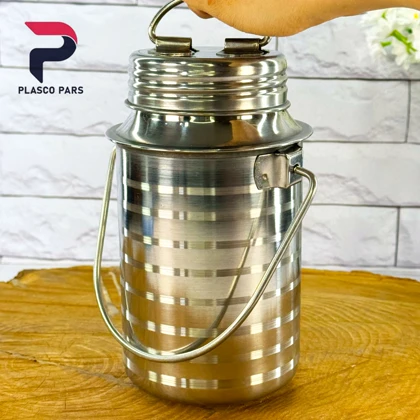 ظرف شیر و روغن استیل 1.5 لیتر