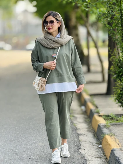 ست مانتو شلوار مام استایل 0111