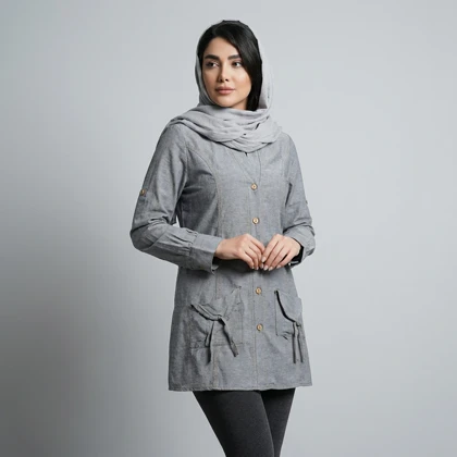 مانتو زنانه نخی ترک کد 365