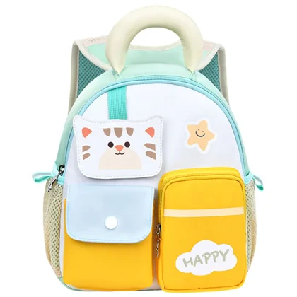 کیف کوله پشتی بچگانه گربه اولنگ 8038 صورتی