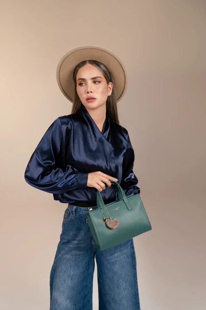 کیف دستی زنانه چرم مصنوعی دیوید جونز DAVID JONES