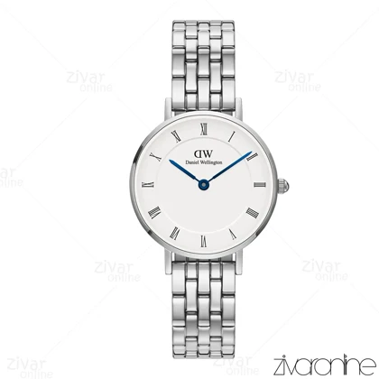 ساعت دنیل ولینگتون زنانه سیلور صفحه سفید ایندکس یونانی 105504