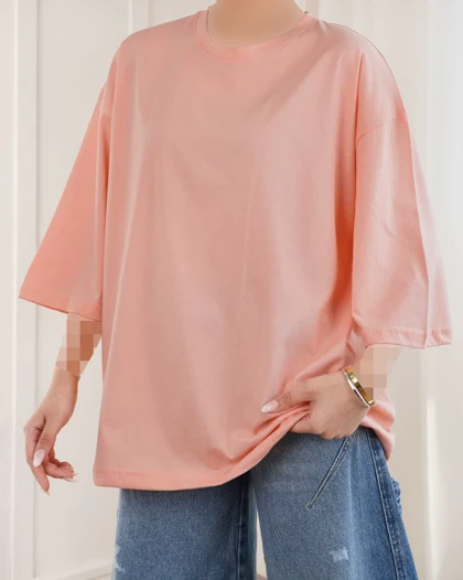 تیشرت باکسی پنبه سوپر کد 29390
