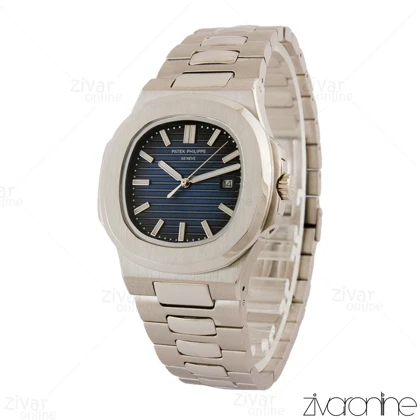 ساعت پتک فیلیپ ناتیلوس مردانه نقره ای صفحه سرمه ای 105399