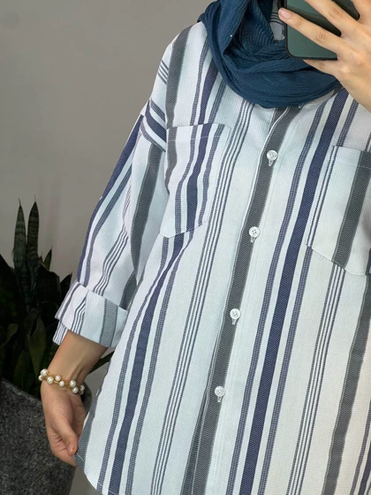 مانتو کنفی راه راه