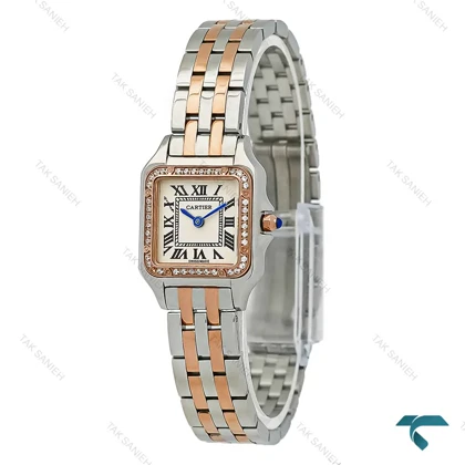 ساعت کارتیه Panthere زنانه دورنگین دورنگ رزگلد سایز اسمال Cartier-7925-L
