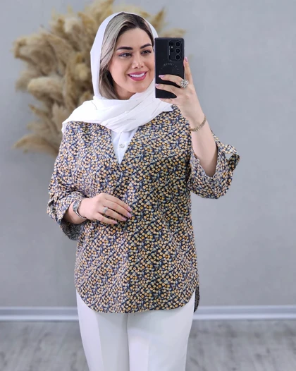 شومیز گل‌گلی