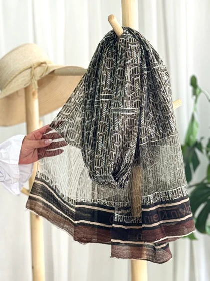 شال ویسکوز طرح مارک 20554