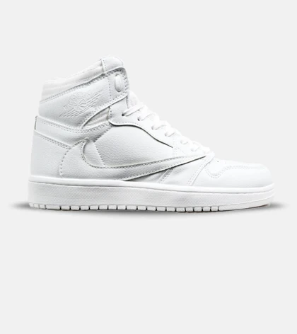 کفش کتانی ساق‌دار سفید مردانه و زنانه NIKE travis scott مدل 6700