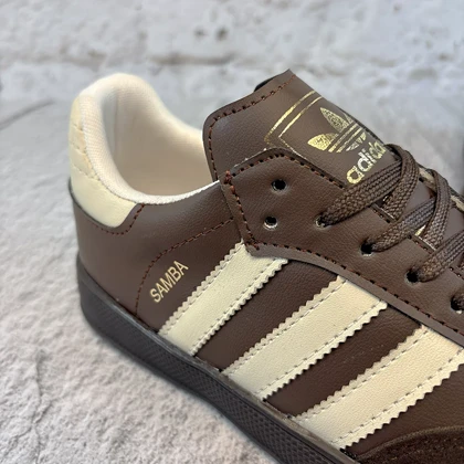 کفش کتانی زنانه آدیداس سامبا قهوه ای کد 2312