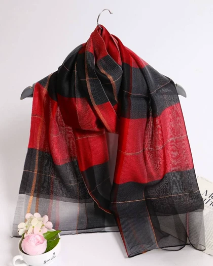 شال زنانه ویسکوز ابریشم بهاره